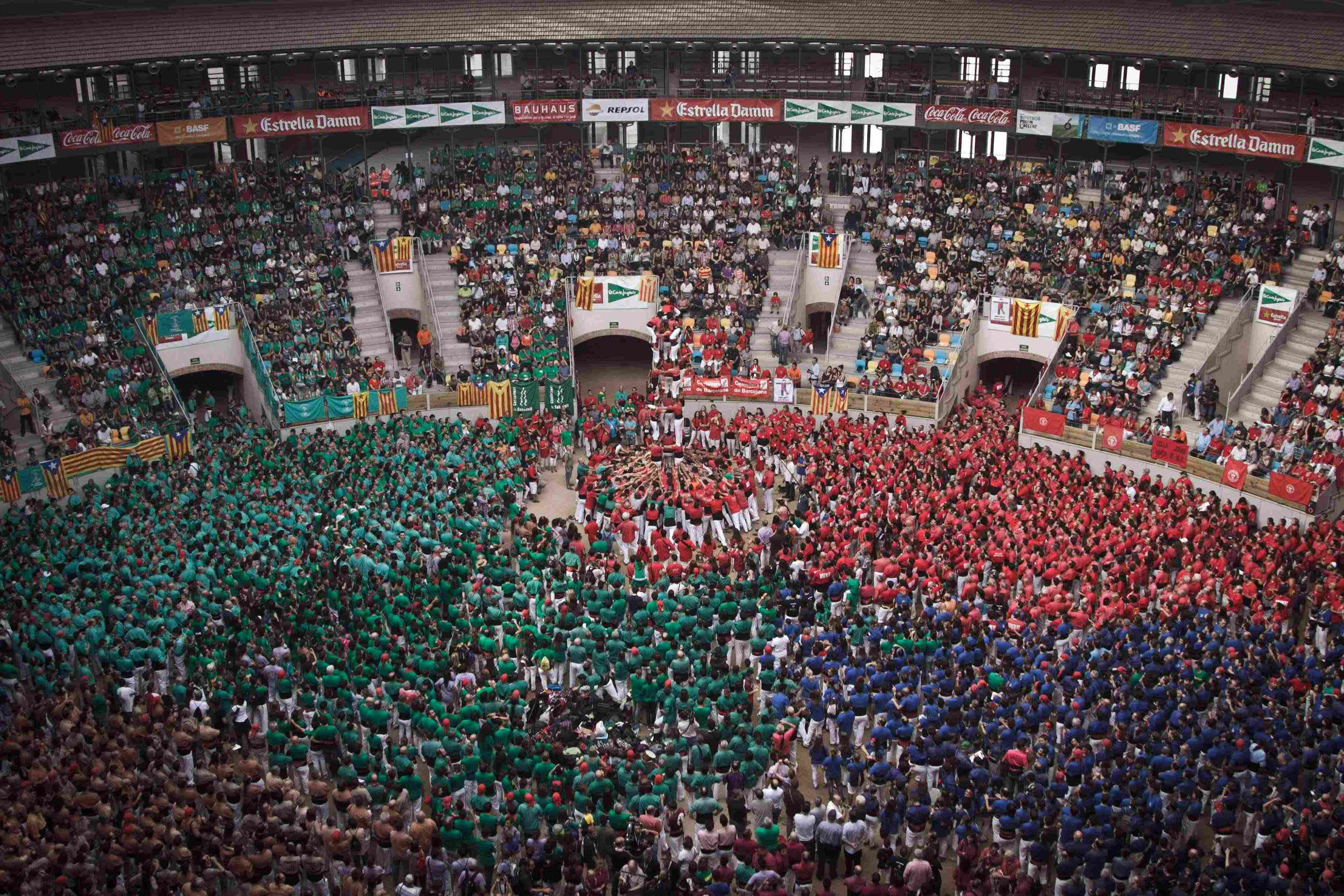 Panoràmica de la TAP en un moment del Concurs de Castells de 2012. Foto David Oliete